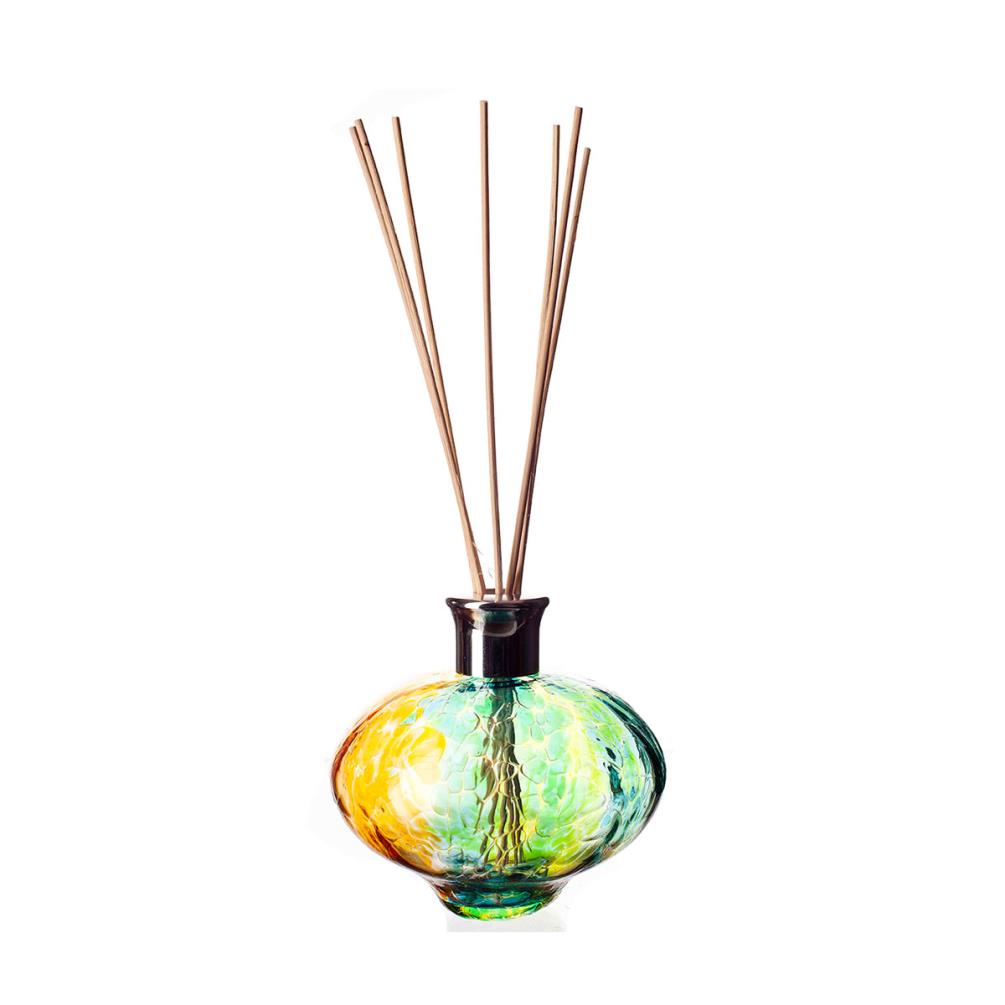 Amelia Art Glass Optic Turquoise, Yellow & Orange Oval Reed Diffuser £17.99